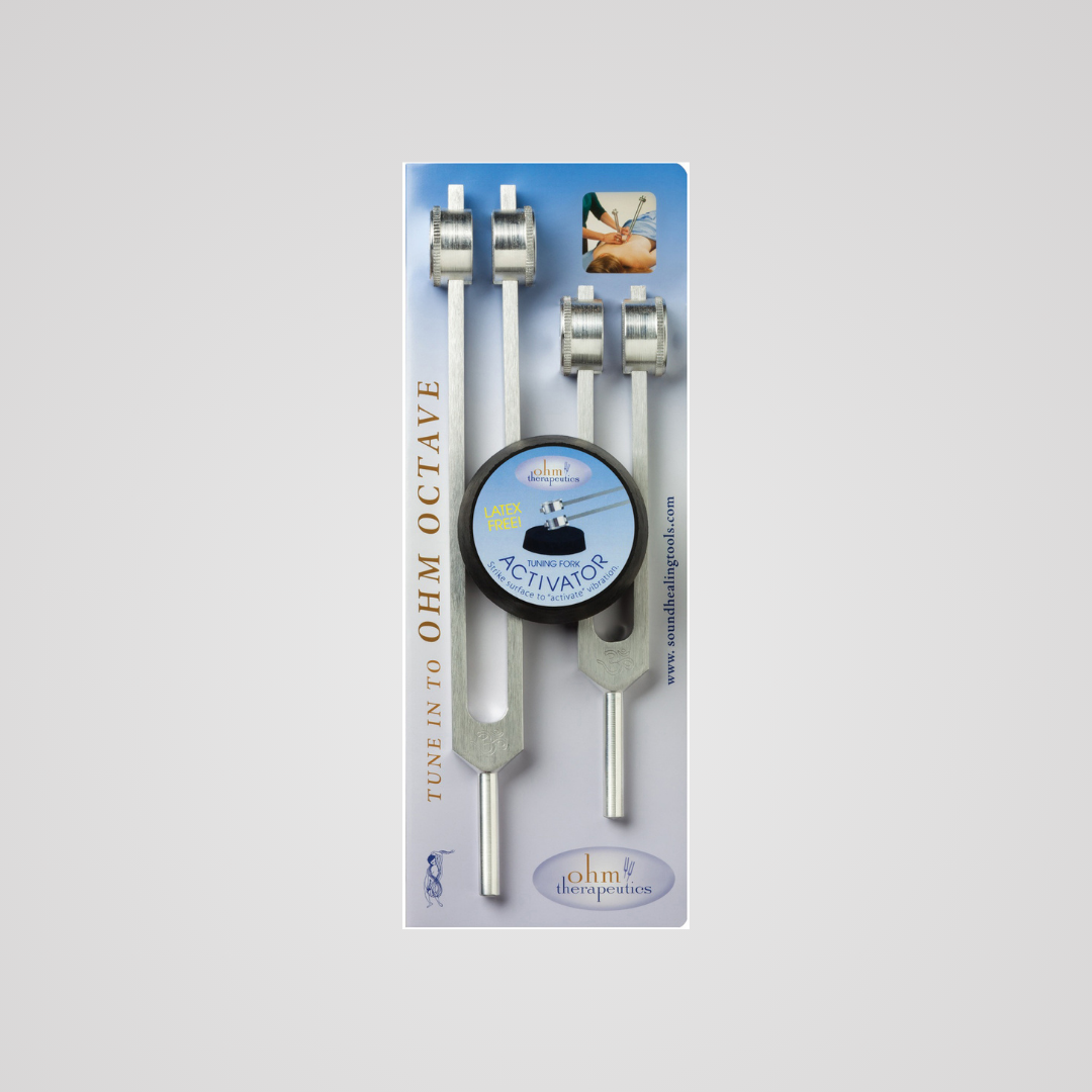 Ohm Tuning Fork Octave Set 136.1 Hz & 68.05 Hz