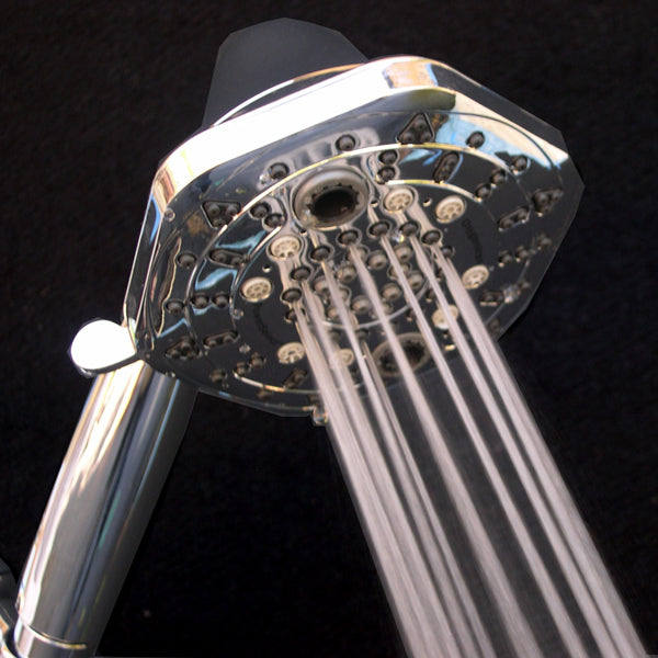 OxyBlast 10-Spray Hand-Held Shower Filter with Pressurized Showerhead