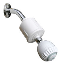 Rainshower Renew Shower Filter — in use