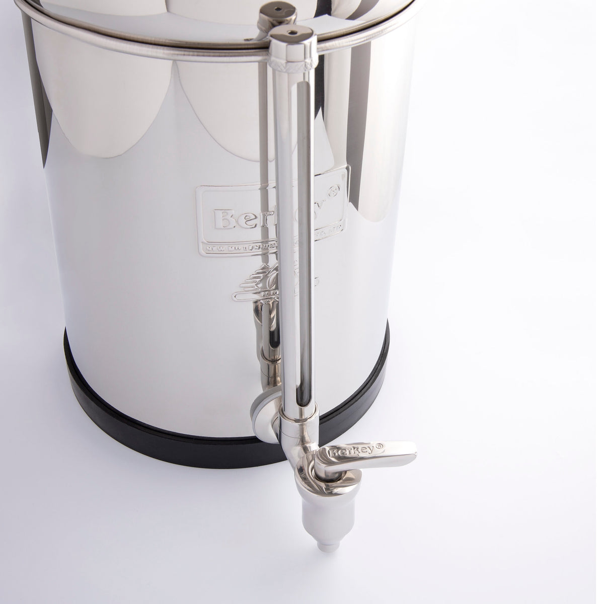 Berkey Stainless Sight Glass Spigot — in use