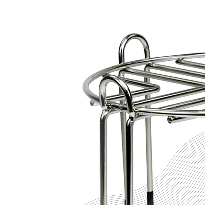 Stainless Steel Stand — in use