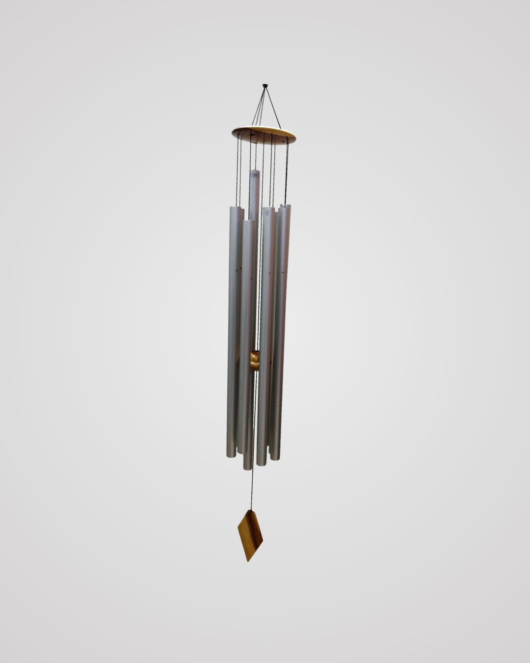 Fibonacci sound healing wind chime, alternate view
