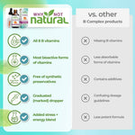 Why Not Natural liquid B complex compared with other B complex supplements — all 8 B vitamins, bioactive forms