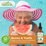 Why Not Natural organic liquid vitamin D3 K2 drops for bone support, 5000 IU with coconut MCT oil