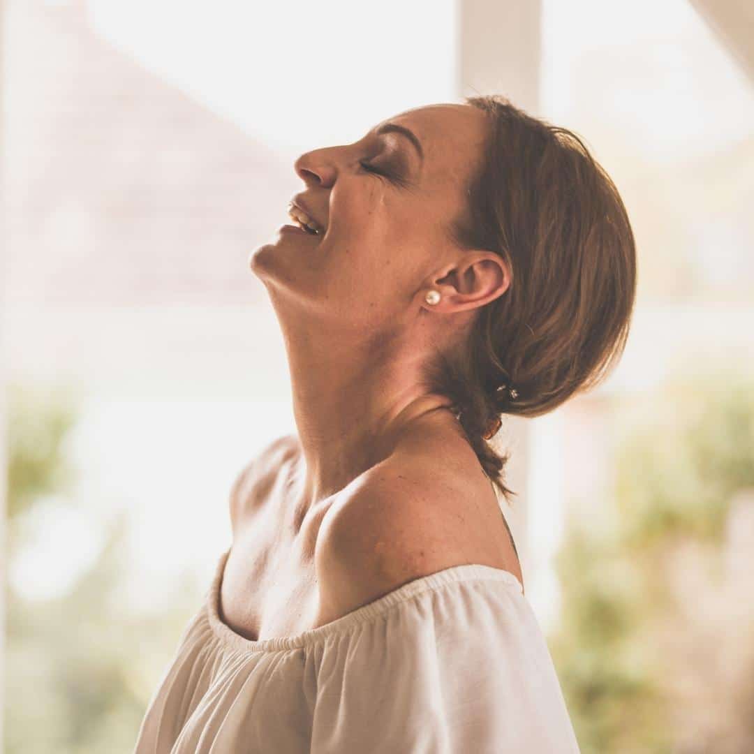 Confident smiling woman