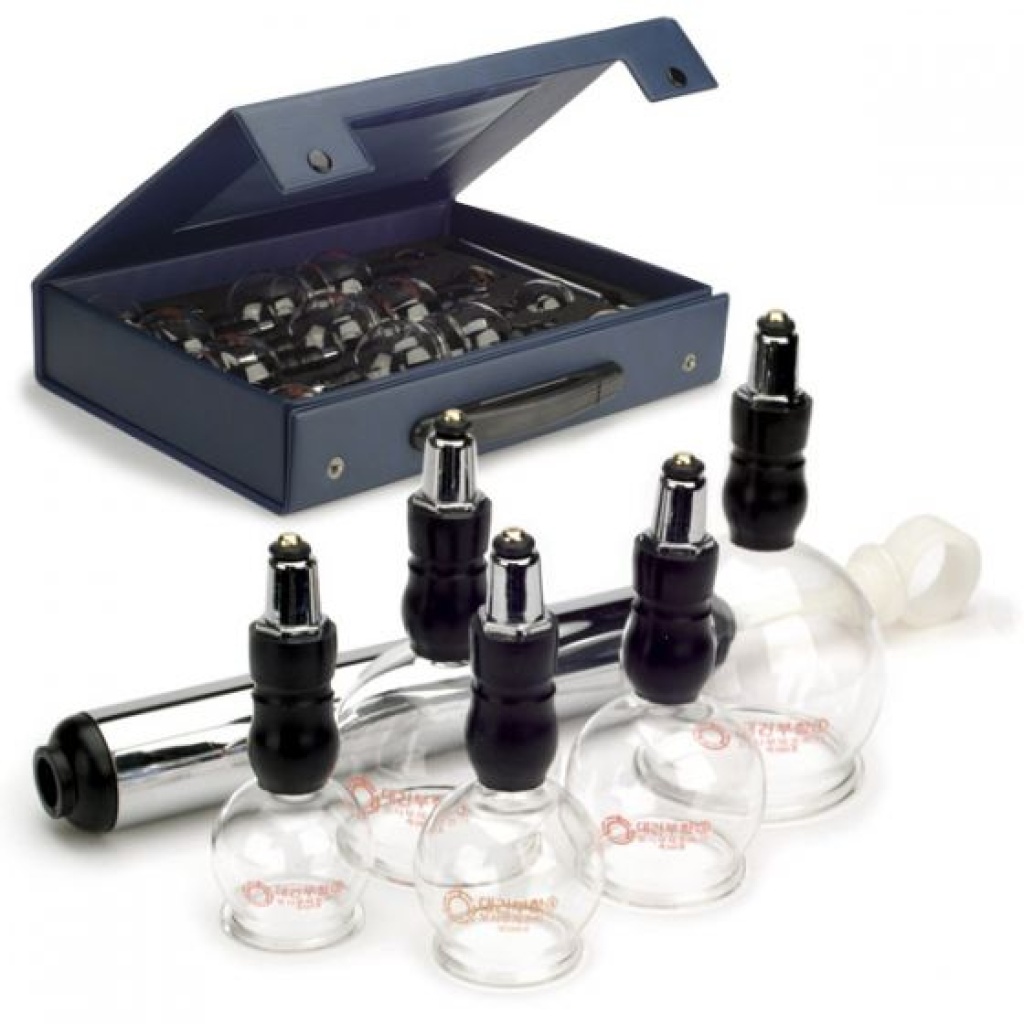 14 Piece Glass Cupping Comfort Set w/ Hand pump - Tools for Wellness